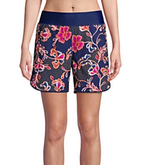 5" Quick Dry Elastic Waist Board Shorts Swim - Picture 2 of 10